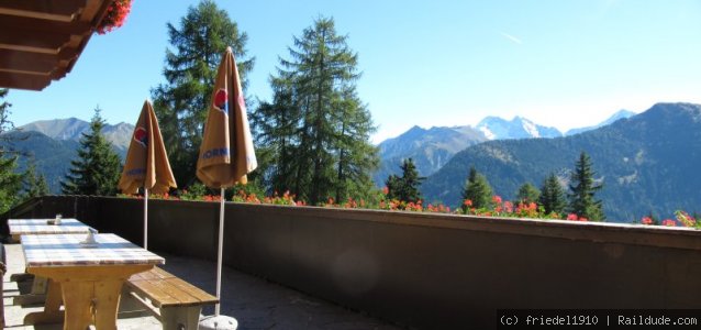 Terrasse der Nösslachhütte