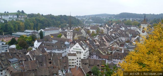 View from the Munot to the city