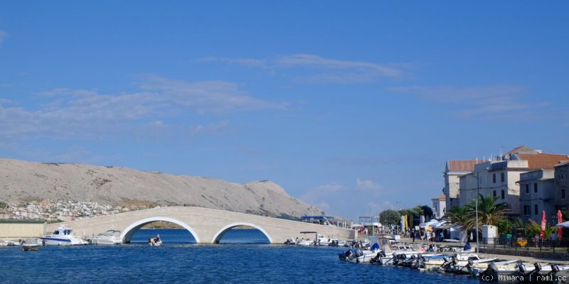 Old bridge in Pag city