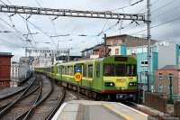 Dublin Area Rapid Transport (DART) train - DART train approaches the through platforms of Connolly Station