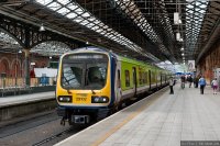 Commuter (COM) train - Commuter train at the terminal platforms in Connolly Station