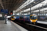 First TransPennine Express (FTPE) train - Class 185 at Leeds