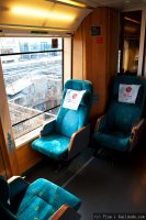 Regiontog (RT) train - BM73 interior: Panoramakupe